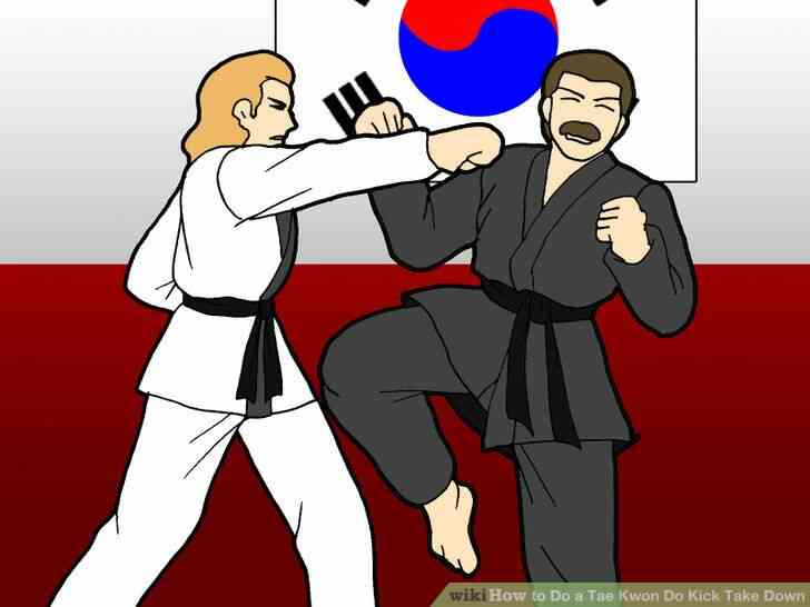 Image intitulée Faire un Tae Kwon Do Coup de Prendre vers le Bas de l